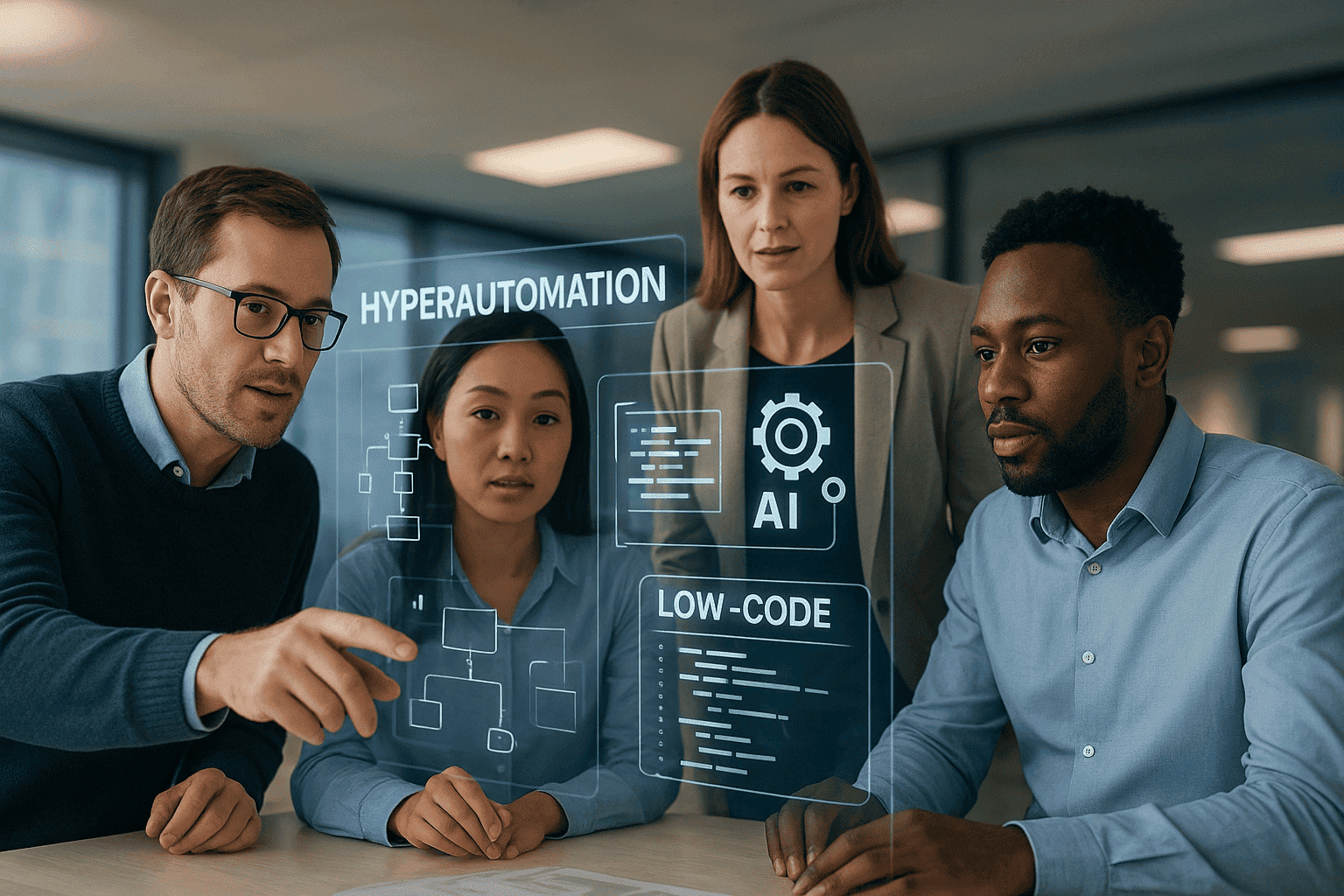 How Low-Code/No-Code Platforms Are Powering Hyperautomation Across Enterprises